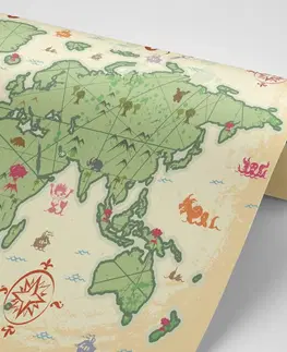 Tapety mapy Tapeta originální mapa světa