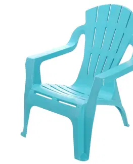Dekorace do dětských pokojů Dětská plastová židlička Riga modrá, 33 x 44 x 37 cm