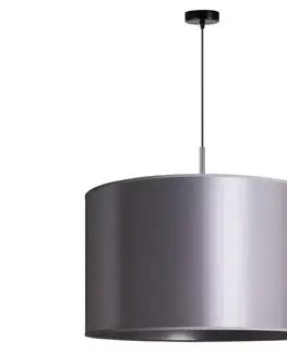Svítidla   - Lustr na lanku CANNES 1xE27/15W/230V pr. 50 cm stříbrná 