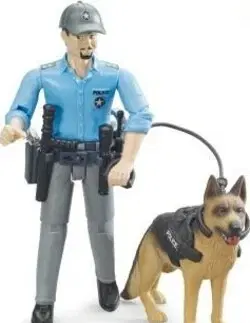 Hračky BRUDER - 62150 Policista se psem
