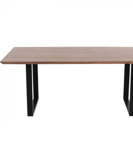 Stoly z masivu KARE Design Stůl Synphony Walnut 160×80 cm - černý