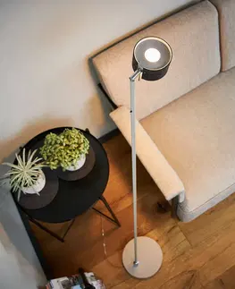 Stojací lampy Domus LED stojací lampa CAI, stmívatelná, grafitová/bílá