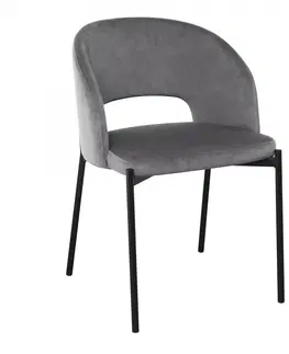 Židle HALMAR Designová židle Brinne šedá