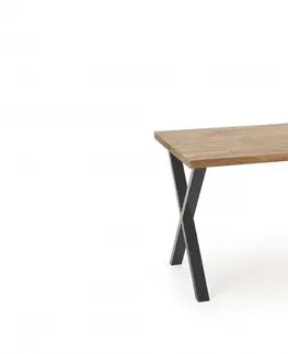 Jídelní stoly Jídelní stůl APEX masivní dub Halmar 140x85 cm