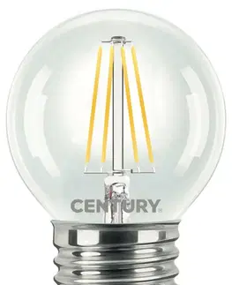 LED žárovky CENTURY LED FILAMENT MINI GLOBE ČIRÁ 4W E27 2700K 470Lm 360d 45x72mm IP20 CEN INH1G-042727