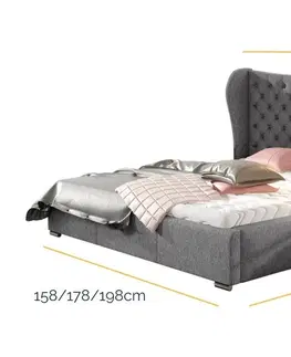Designové postele Confy Designová postel Virginia 160 x 200 - různé barvy