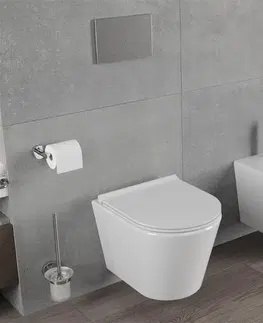 Kompletní WC sady Závěsný WC set MEXEN RICO 35 cm s prkénkem bílý