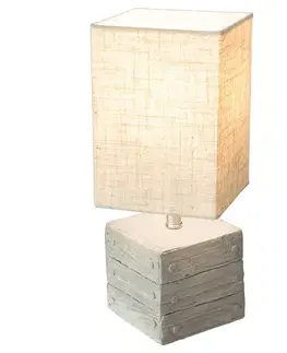 Světla na parapety NOWA GmbH Stolní lampa Lisco betonová noha ve tvaru krabice