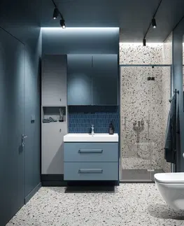 Koupelnový nábytek CERSANIT Umyvadlová skříňka LARGA 50X39 modrá S932-068