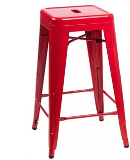 Výprodej nábytku skladem ArtD Barová židle PARIS 66 cm inspirovaná Tolix | červená