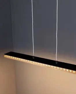 Závěsná světla Eco-Light Závěsné LED svítidlo Solaris 3-Step-dim wood 70 cm