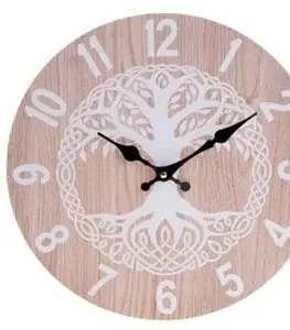 Hodiny Nástěnné hodiny Linden, pr. 34 cm, dřevo