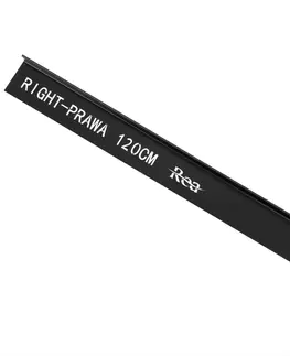Sprchové kouty REA Spádová lišta pravá, 120cm černá REA-K3201