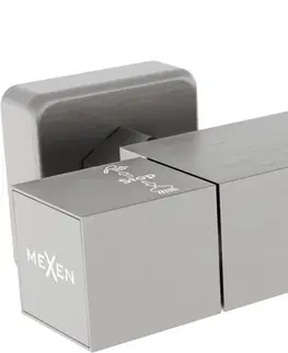 Koupelnové baterie MEXEN Cube termostatická sprchová baterie grafit 77200-66