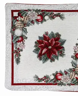 Vánoční povlaky na polštáře Povlak na polštář s krásným vánočním motivem a rolničkami 42x42 cm