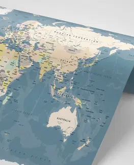 Samolepící tapety Samolepící tapeta vintage mapa světa