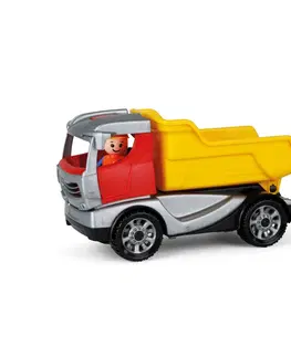 Dřevěné vláčky Lena Auto sklápěč s figurkou Truckies, 22 cm 