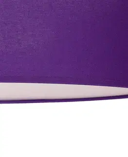 Stropní svítidla Euluna Euluna Roller stropní, textil, fialová, Ø 40 cm