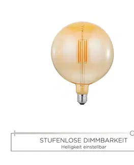 LED žárovky JUST LIGHT LEUCHTEN DIRECT LED Filament Globe, 4W E27, průměr 180mm 3000K DIM 08463 LD 08463