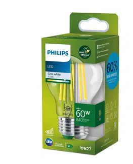 LED žárovky Philips Philips E27 LED žárovka A60 4W 840lm 4 000K čirá