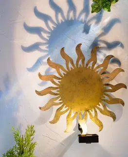 Svíčky a světelné dekorace Solární nástěnné světlo "Slunce"