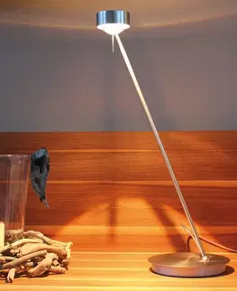 Stolní lampy kancelářské Top Light Stmívatelná stolní lampa PUK TABLE, matný chrom