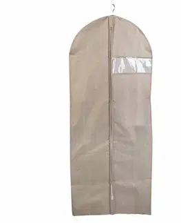 Úložné boxy Compactor Obal na obleky a dlouhé šaty Sandy 60 x 137 cm, béžová