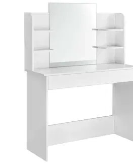 Toaletní stolky MODERNHOME Toaletní stolek se zrcadlem Poly bílý