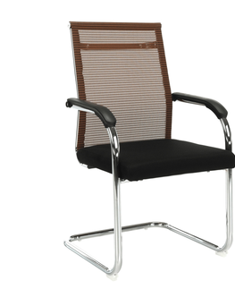 Kancelářské židle Zasedací židle PAPOSANA, hnědá/černá