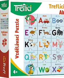 Hračky puzzle TREFL - Vzdělávací puzzle 30 dílků - Treflíci poznávají abecedu CZ / Trefl