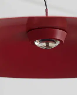 Závěsná světla Luceplan Luceplan Koinè LED závěsné 927 Ø110cm červená