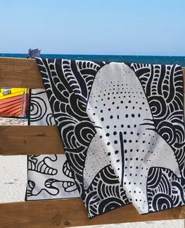 Ručníky DecoKing Plážová osuška Žralok, 90 x 180 cm