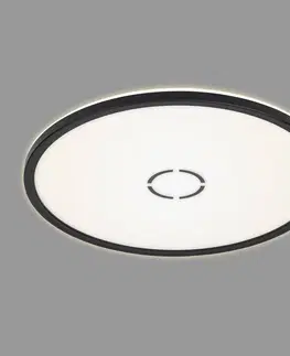 Stropní svítidla Briloner Stropní svítidlo LED zdarma, Ø 42 cm, černé