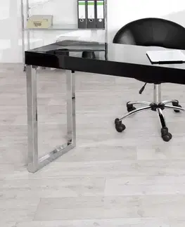 Psací stoly LuxD Psací stůl Office černý