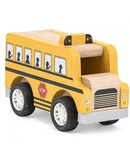 Hračky VIGA - Dřevěný školní autobus