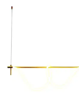 Svítidla Eurolamp LED Lustr na lanku LED/20W/230V + 1xG9/10W/230V 3000K zlatá 