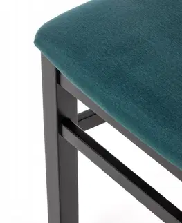 Židle Jídelní židle GERARD 6 Halmar Tmavě zelená