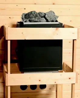 Sauny Interiérová finská sauna s kamny 9 kW Dekorhome