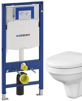 WC sedátka GEBERIT Duofix WC CERSANIT DELFI + SEDÁTKO 111.300.00.5 DE1