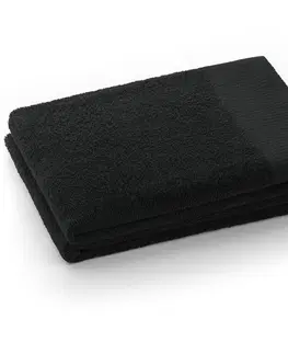 Ručníky Bavlněný ručník AmeliaHome AMARI černý, velikost 70x140