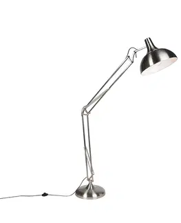 Stojaci lampy Designová stojací lampa ocelová - Hobby