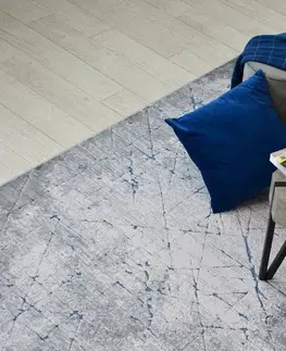 Koberce a koberečky Dywany Lusczow Kusový koberec ACRYLOVY YAZZ 6076 světle šedý / tmavě šedý, velikost 160x220
