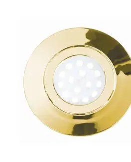Podhledové světlo Eco-Light LED podhledové svítidlo Zenit s IP44, zlatá