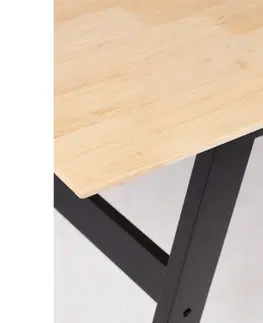 Jídelní stoly Hector Jídelní kaučukový stůl Lingo obdélníkový hnědý/černý