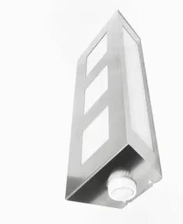 Venkovní nástěnná svítidla s čidlem pohybu CMD Venkovní nástěnné svítidlo Trilo z nerezu senzor