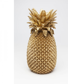 Polyresinové vázy KARE Design Zlatá polyresinová váza Pineapple 50cm