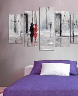 Obrazy Hanah Home Vícedílný obraz Man And Woman 110x60 cm
