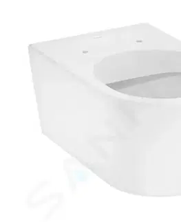 Záchody HANSGROHE EluPura S Závěsné WC, AquaFall, SmartClean, bílá 61118450