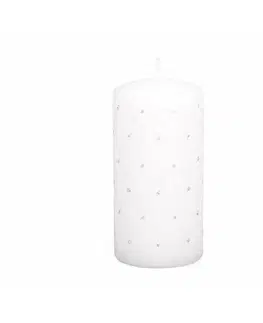 Dekorativní svíčky Dekorativní svíčka Florencia bílá, 14 cm