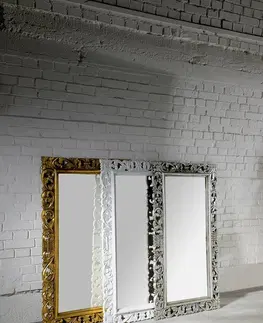 Koupelnová zrcadla SAPHO SCULE zrcadlo ve vyřezávaném rámu 80x120cm, zlatá IN316